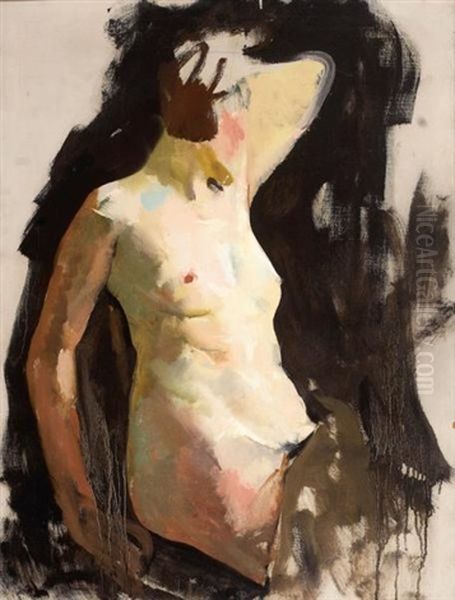 Female Nude Oil Painting by Charles Hawthorne