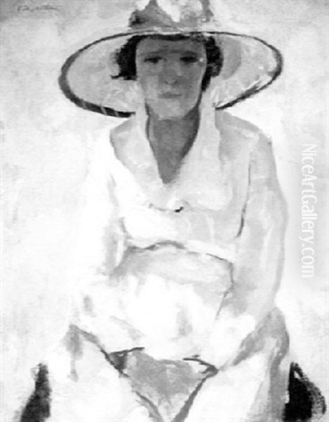 The Portrait Hat Oil Painting by Charles Hawthorne