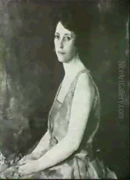 Portrait Of A Woman (czekus Moor Baldwin) Oil Painting by Charles Hawthorne