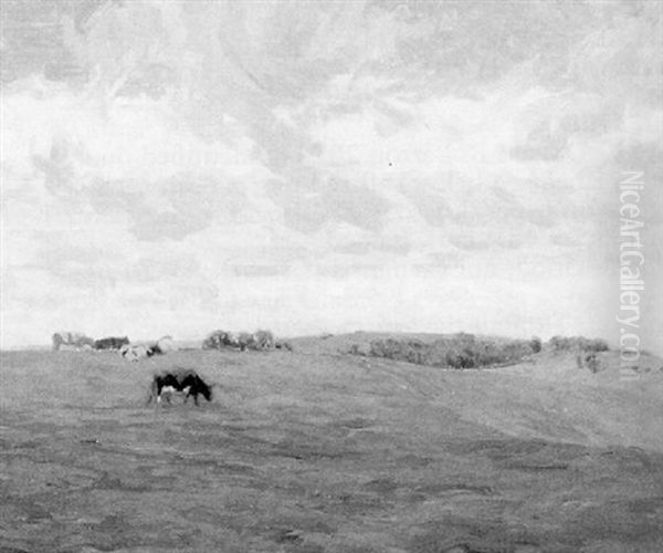 Connecticut Hillside Oil Painting by Charles Henry Hayden