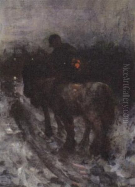 The Lantern Oil Painting by Claude Hayes