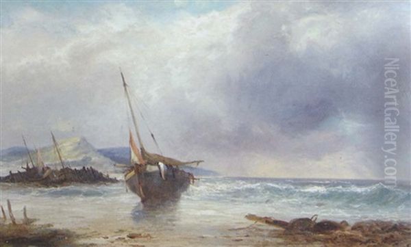 Squally Weather, Seaford Oil Painting by Edwin Hayes