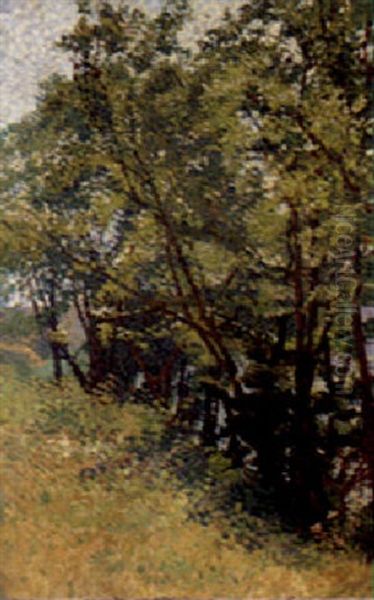 Bord De Riviere Oil Painting by Louis Hayet