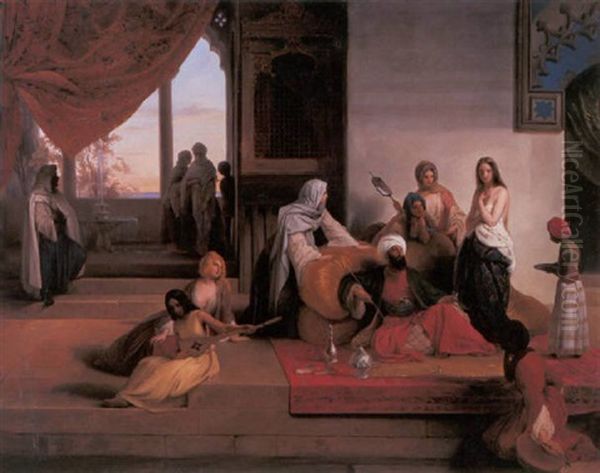 Nell'harem Oil Painting by Francesco Hayez