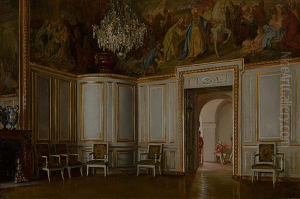 An Interior View Oil Painting by John Haynes-Williams