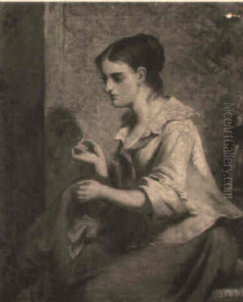 The Seamstress Oil Painting by John Haynes-Williams