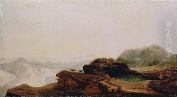 Dakota Badlands, 1860 Oil Painting by William Jacob Hays