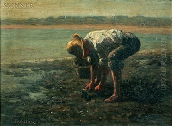 Clam Digger Oil Painting by George Arthur Hays