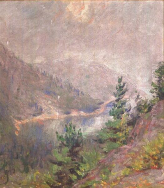 Impressionist Landscape Oil Painting by Mary Brewster Hazelton