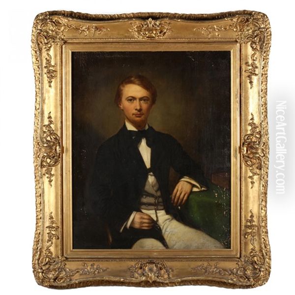Portrait Of A Young Man Oil Painting by George Peter Alexander Healy