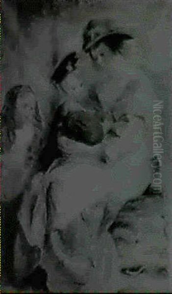 After Rubens Oil Painting by Charles Heberer