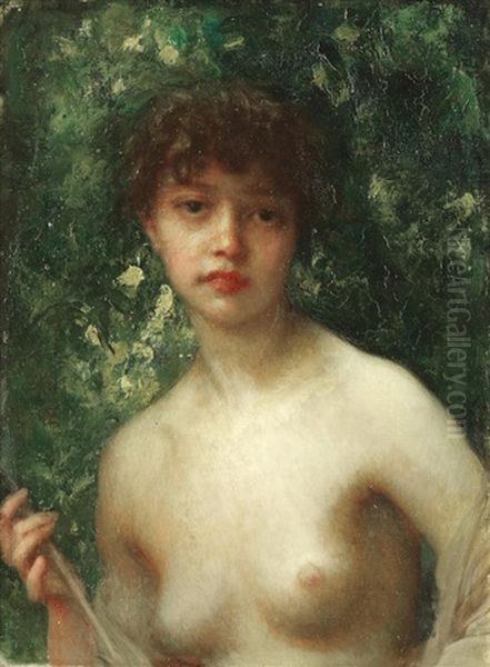 Jeune Chasseresse Oil Painting by Antoine Auguste Ernest Hebert