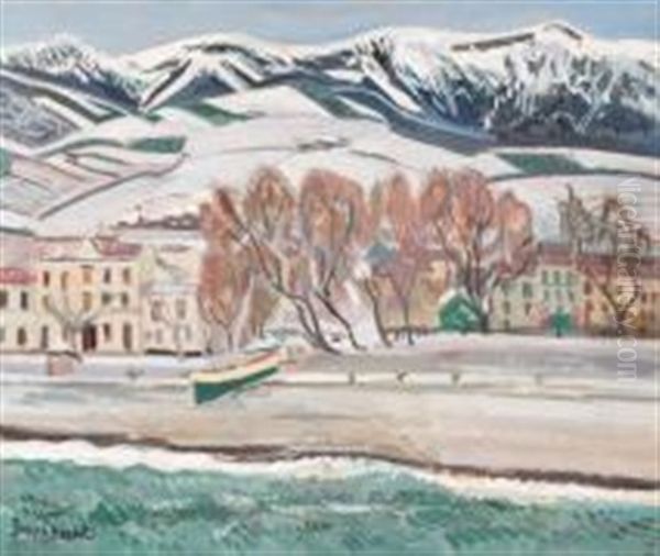 Vue De Banyuls Oil Painting by Joseph Hecht