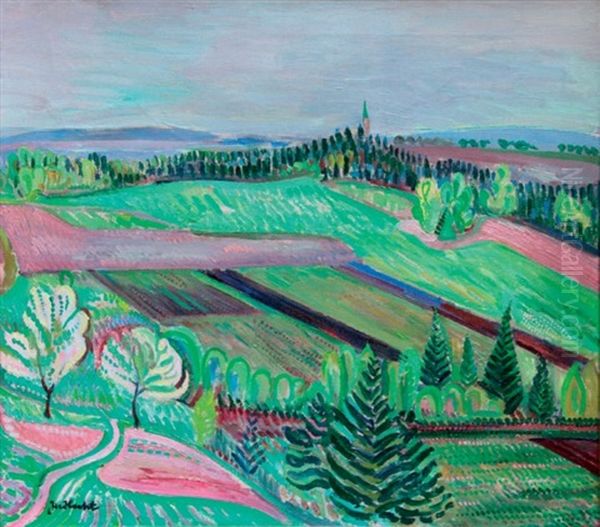 Paysage Oil Painting by Joseph Hecht