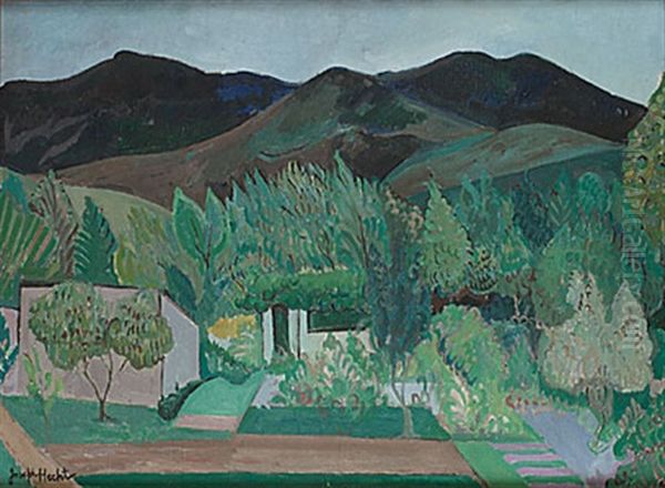 Sydfranskt Landskap Oil Painting by Joseph Hecht