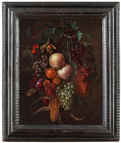 Stilleben Med Frukt Och Gronsaker Oil Painting by Cornelis De Heem