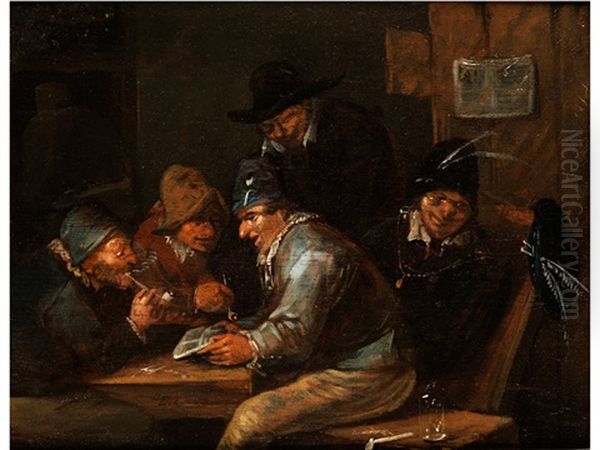 Wirtshausszene Oil Painting by Egbert Van Heemskerck