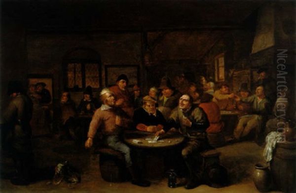 Bauern Im Wirtshaus Oil Painting by Egbert Van Heemskerck