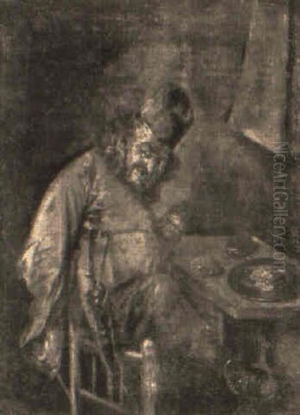 Vergnugter Gast Oil Painting by Egbert Van Heemskerck