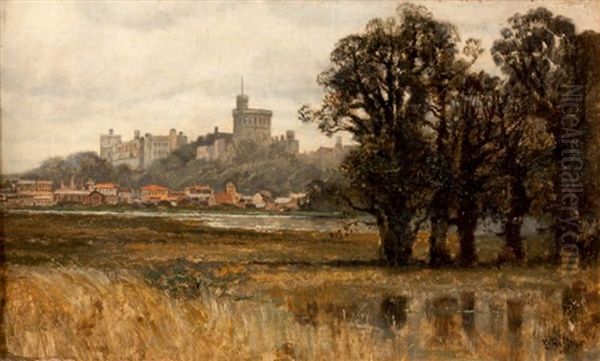 Vue Du Chateau De Windsor Oil Painting by Karl Heffner