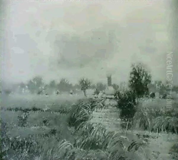 Staines Oil Painting by Karl Heffner