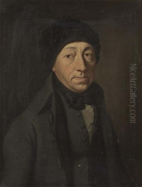 Portrait Einer Zurcher Amtsperson Oil Painting by Heinrich Hegi
