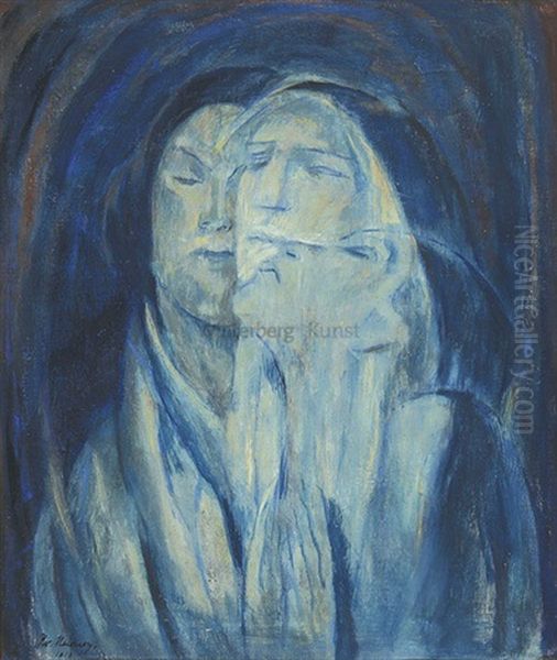 Madonnen Oil Painting by Heinrich Heidner