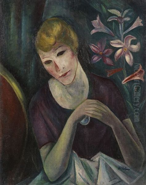 Portrat Einer Dame Oil Painting by Heinrich Heidner