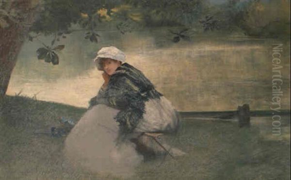 Reverie, Variation Oil Painting by Ferdinand Heilbuth