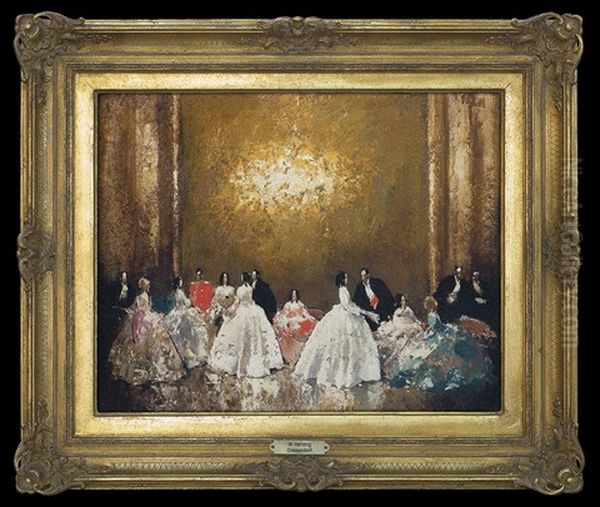 Ballroom View Oil Painting by Walter Heimig