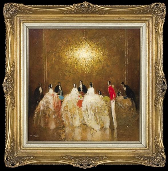 Ball Oil Painting by Walter Heimig