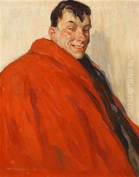 Weinlaune Oil Painting by Walter Heimig