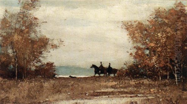 The Horse-ride Oil Painting by Walter Heimig