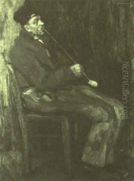 Feierabend Oil Painting by Walter Heimig