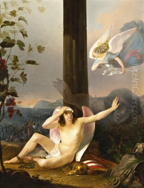 Rablancaitol Szabadulo Ifju Magyarorszag Oil Painting by Eduard Heinrich