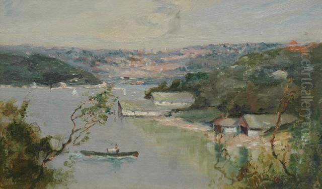 Mosman Bay Oil Painting by John D. Banks