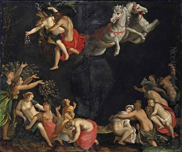 L'enlevement De Proserpine Oil Painting by Joseph The Elder Heintz