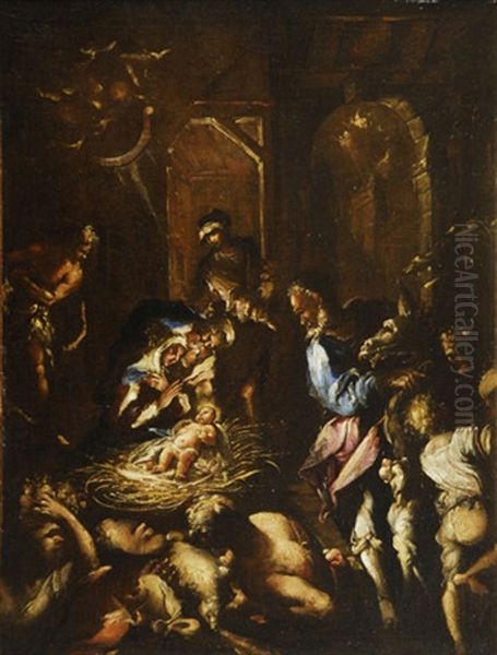 Adoracion De Los Pastores Oil Painting by Joseph The Elder Heintz