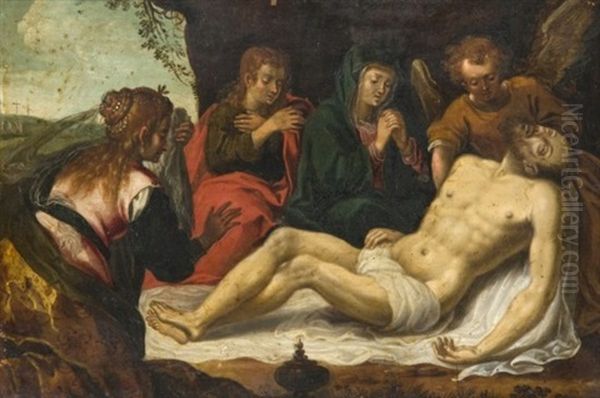 La Deploration Oil Painting by Joseph The Elder Heintz