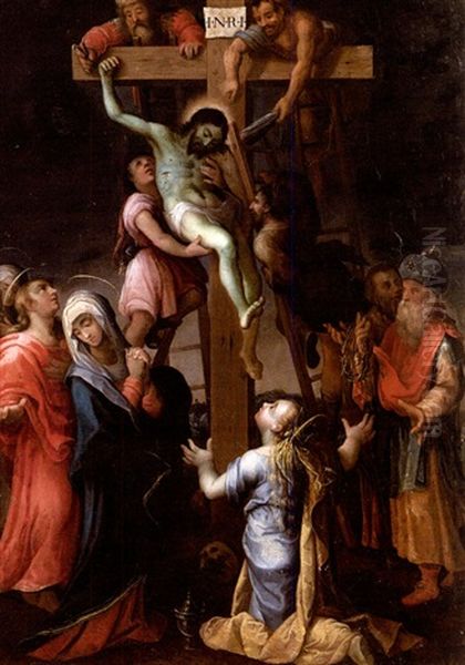 La Deposition De Croix Oil Painting by Joseph The Elder Heintz