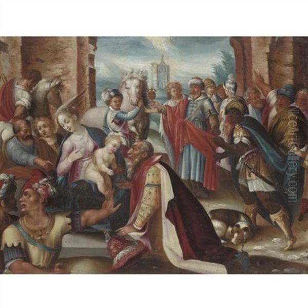 The Adoration Of The Magi Oil Painting by Joseph The Elder Heintz