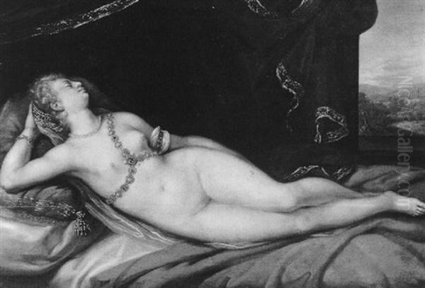 Ruhende Venus Oil Painting by Joseph The Elder Heintz