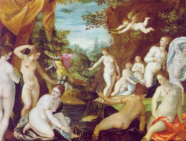 Diana Und Actaon Oil Painting by Joseph The Elder Heintz