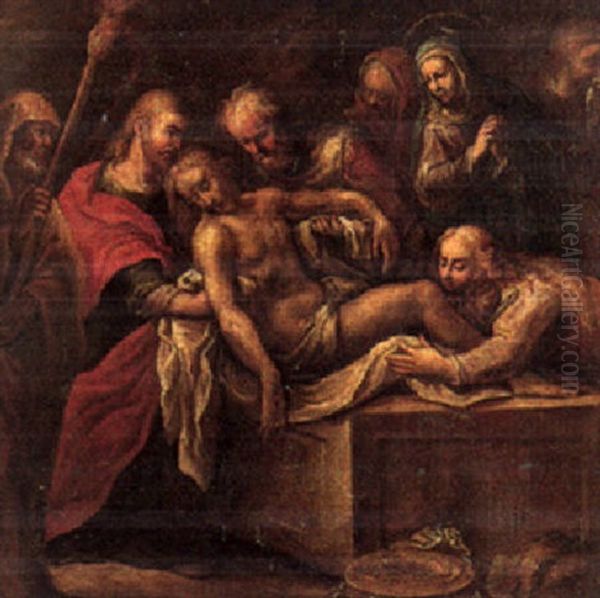 The Entombment Oil Painting by Joseph The Elder Heintz
