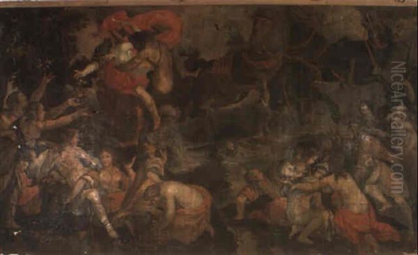 L'enlevement De Proserpine Oil Painting by Joseph The Elder Heintz