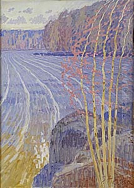 Skargardsvy Oil Painting by Jonas Heiska