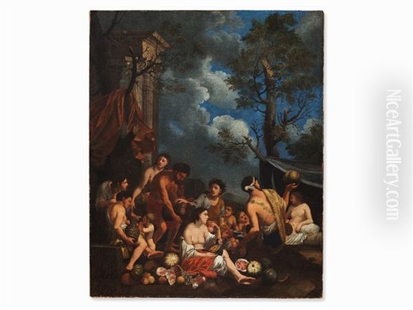 An Allegory Of Summer Oil Painting by Johann Heiss