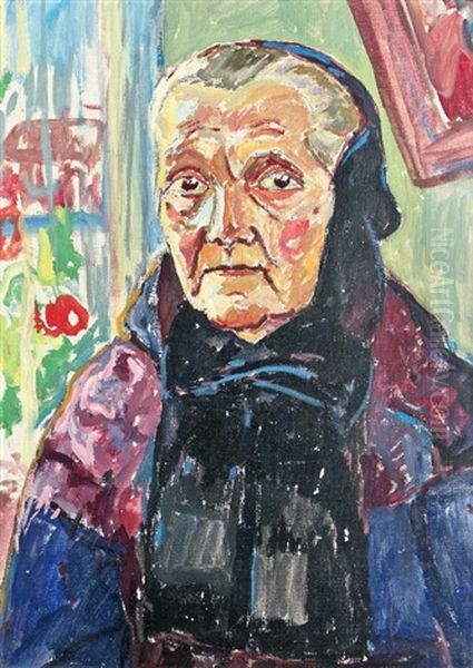 Charakterstudie Aus Roros Oil Painting by Alfred Hermann Helberger