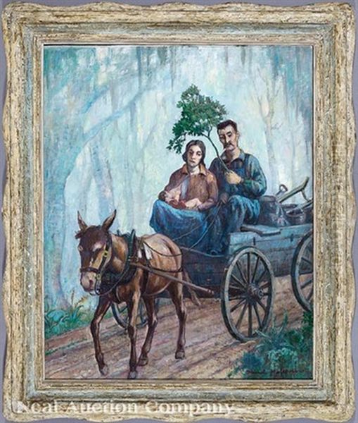 Sharecroppers Oil Painting by Knute Heldner