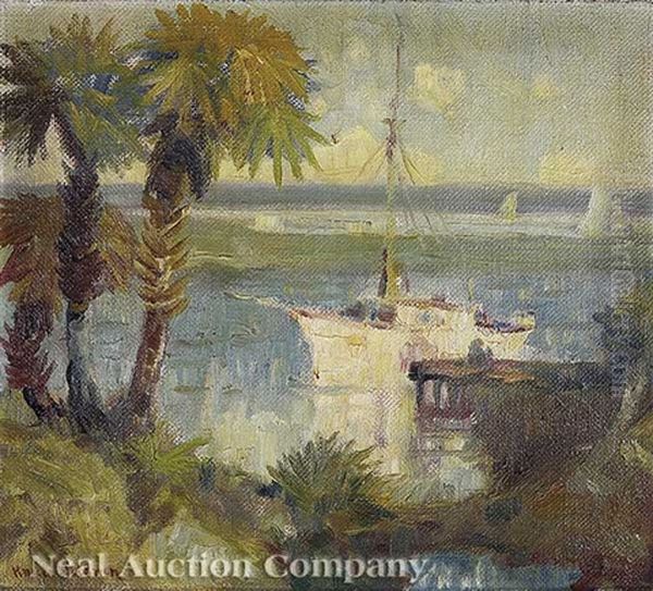 Bay St. Louis Oil Painting by Knute Heldner